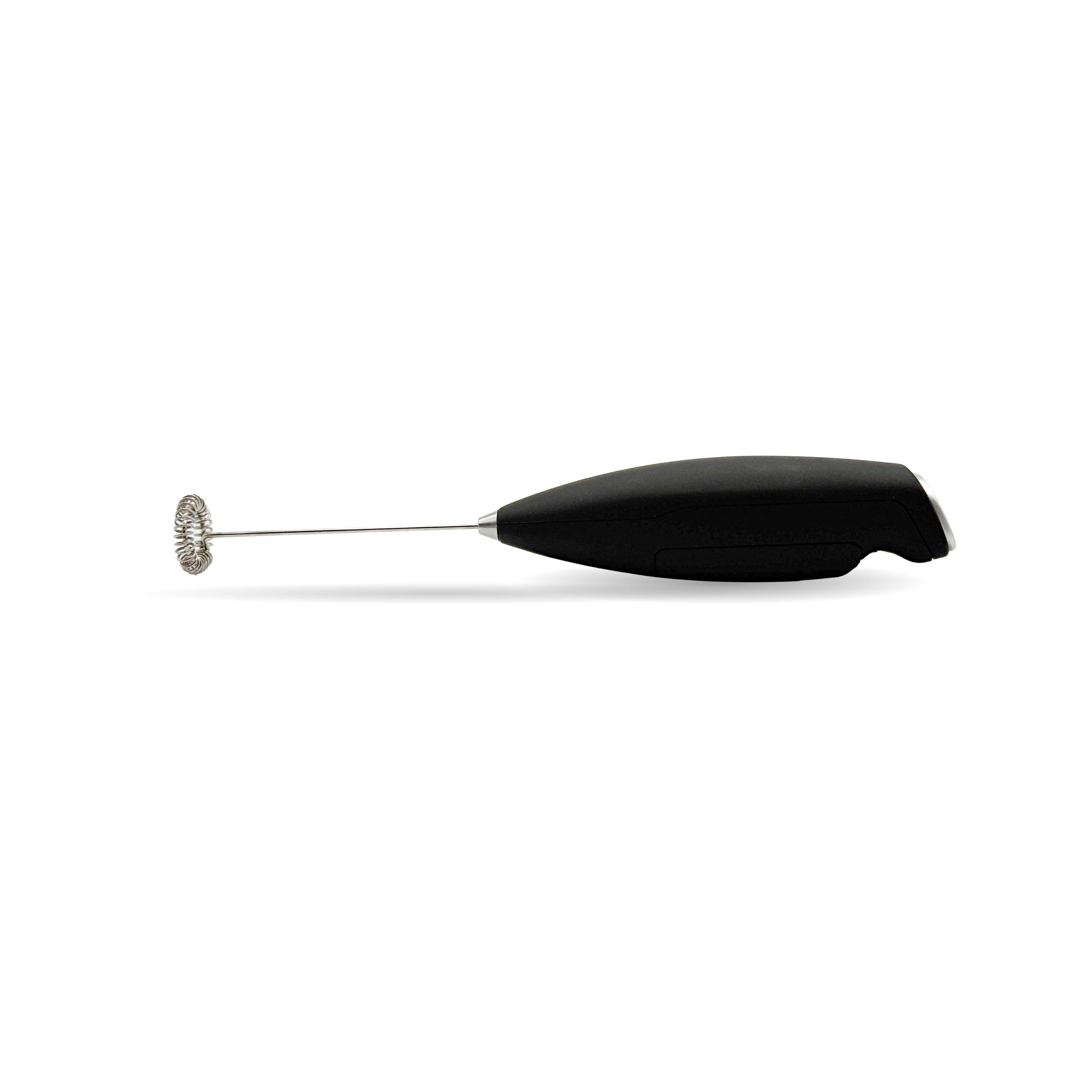 Alt View 9. Techko - Mini Handheld Electric Milk Frother Whisk - Black.