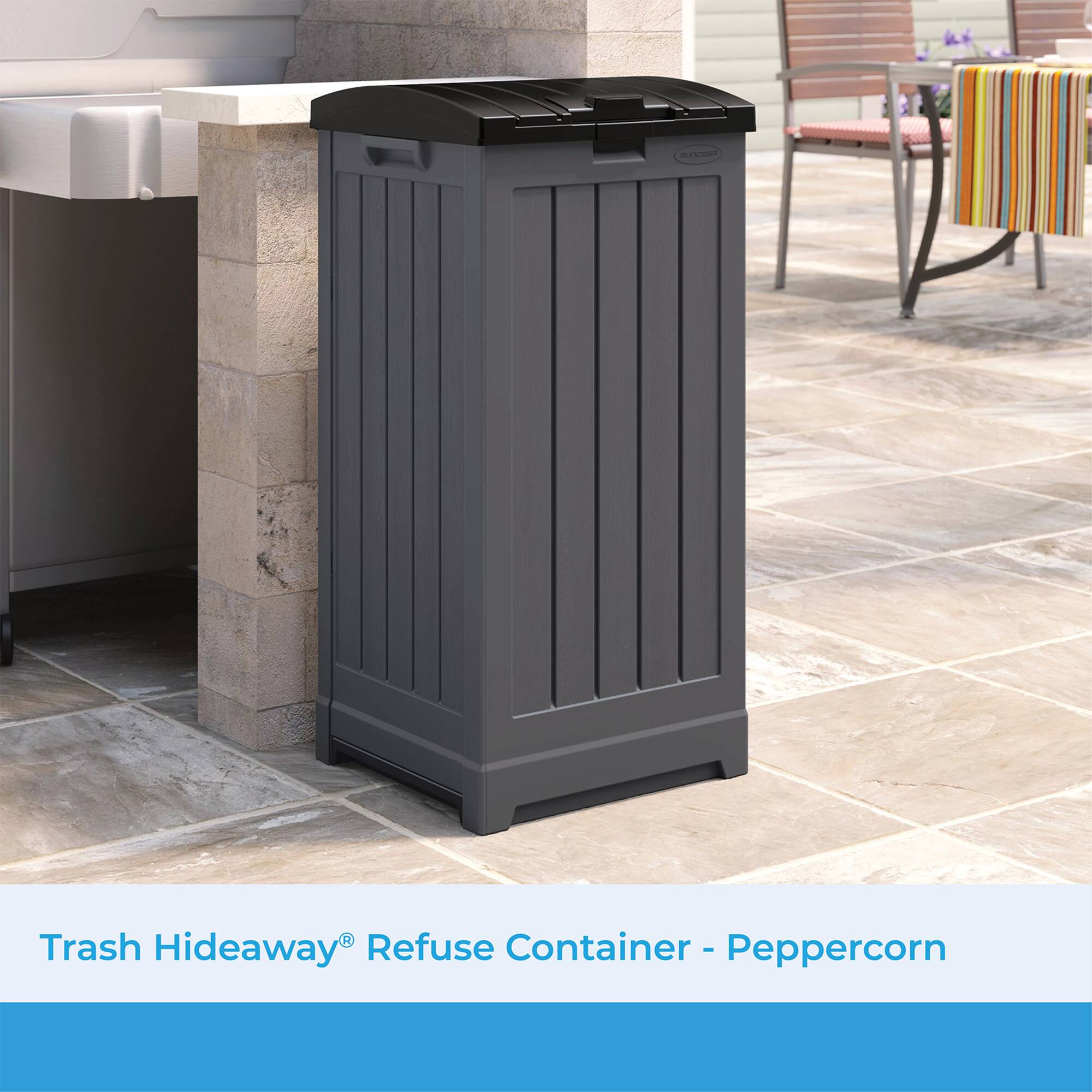 Trash Hideaway® Refuse Container - Peppercorn