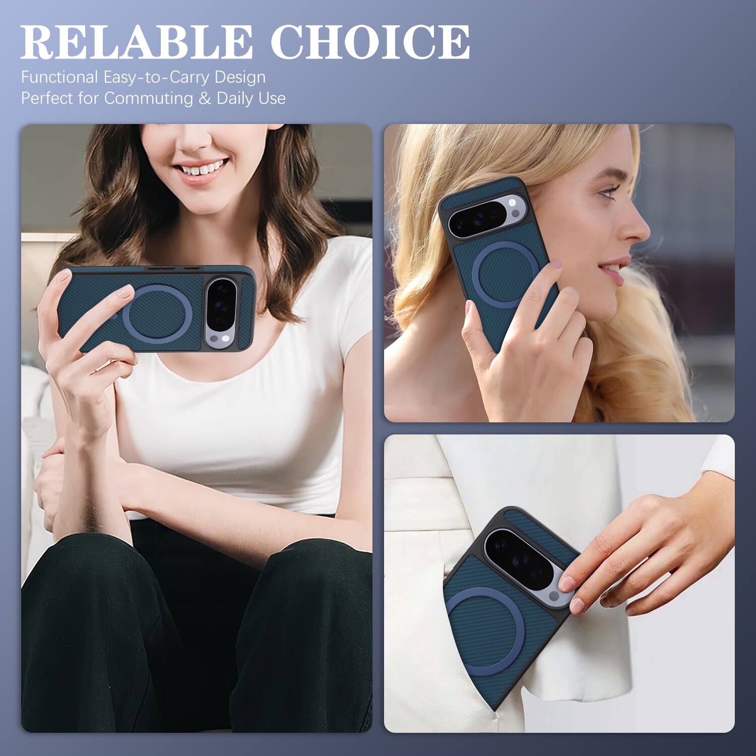 RELIABLE CHOICE  
Functional Easy-to-Carry Design  
Perfect for Commuting & Daily Use