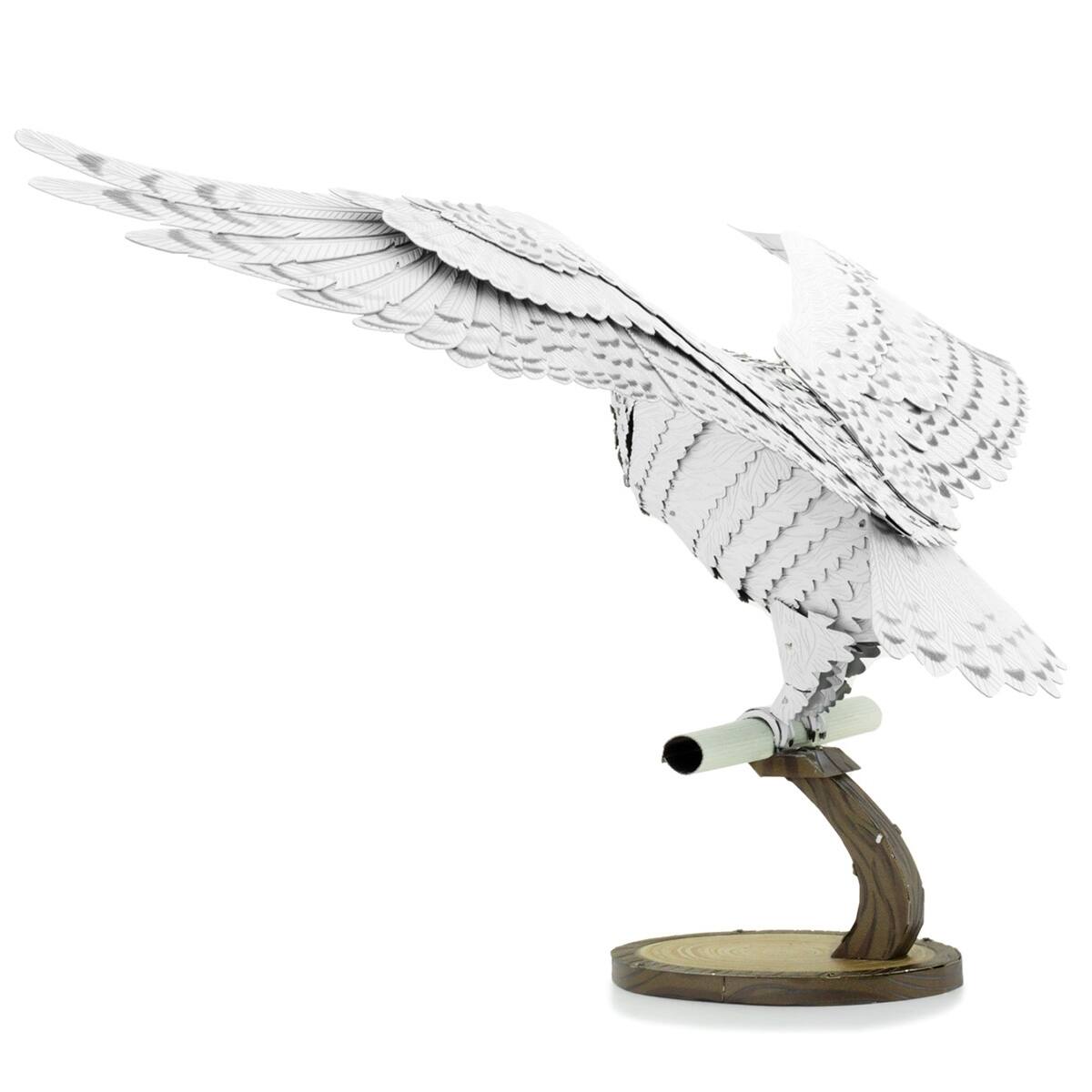 Alt View 2. Metal Earth - Metal Earth Premium Series Hedwig 3D Metal Model Kit Fascinations - Silver.