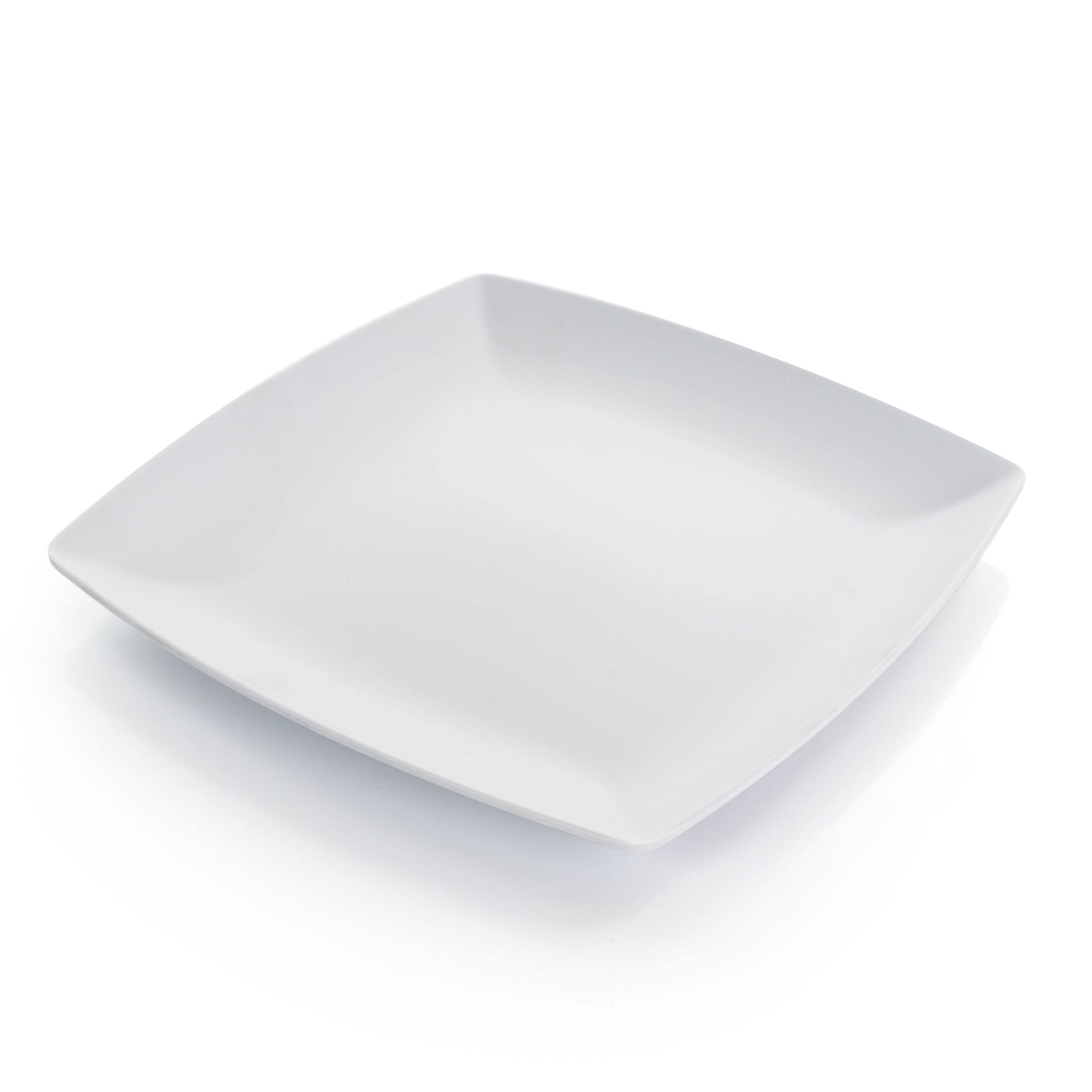 Alt View 9. Gibson - Gibson Home Grayson 4 Piece 8.5 Inch Square Melamine Dessert Plate Set in Assorted Colors - Assorted.