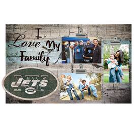 Fan Creations - 11" x 19" I Love My Family Clip Photo Frame - Multicolor