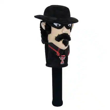 Front. Team Effort - Texas Tech Red Raiders Mascot Headcover - Multicolor.