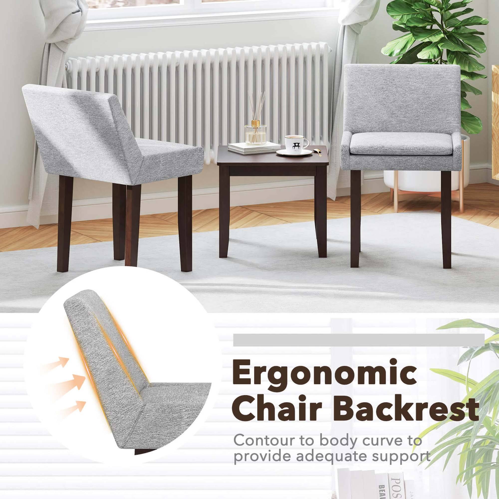 Ergonomic Chair Backrest  
Contour to body curve to provide adequate support