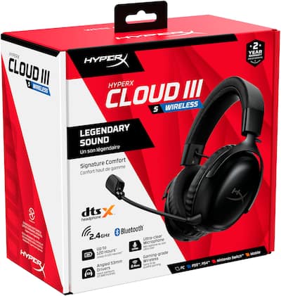 HyperX Cloud III S Wireless Gaming Headset for PC, PS5, PS4 HyperX Cloud III S Wireless Gaming Headset for PC, PS5, PS4