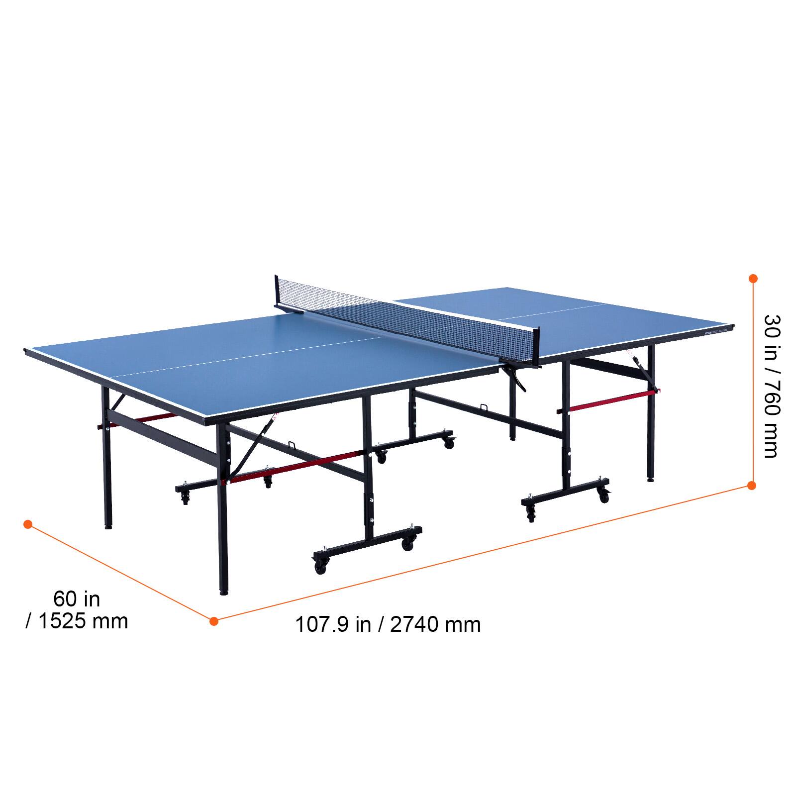 30 in / 760 mm  
60 in / 1525 mm  
107.9 in / 2740 mm