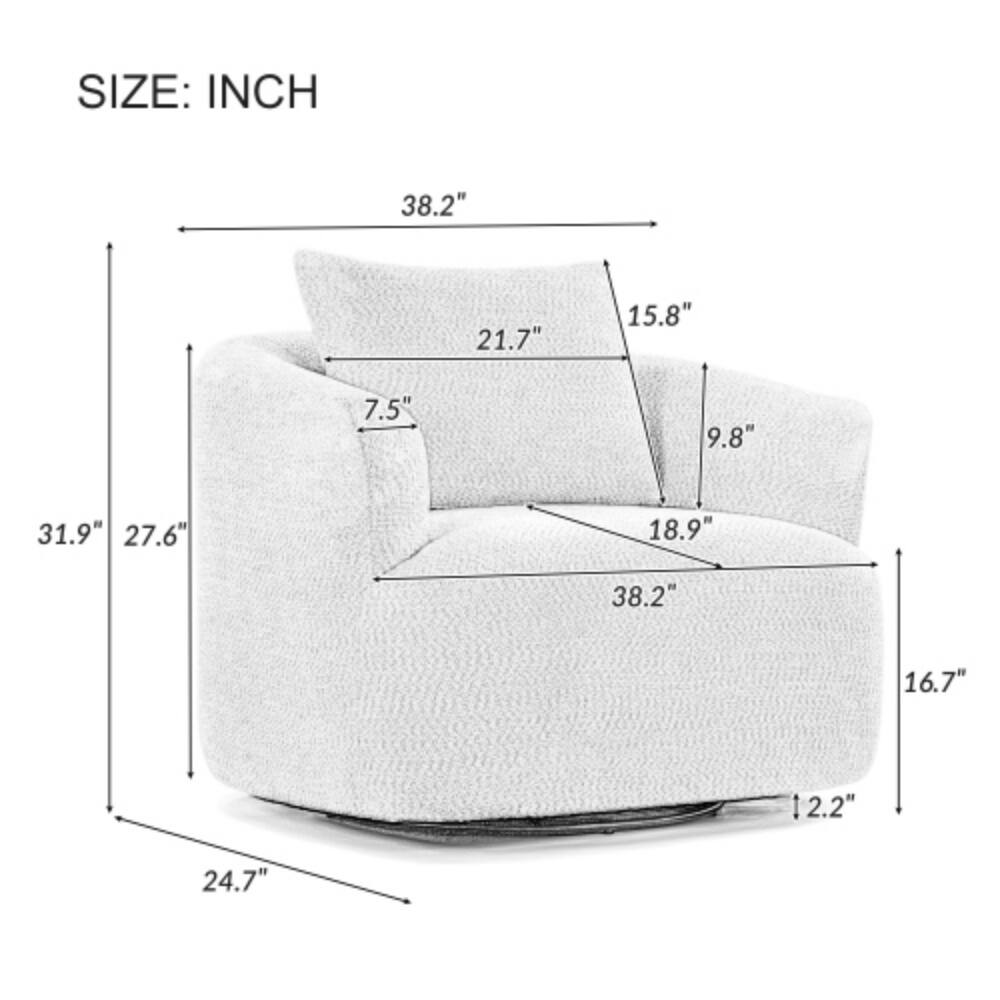 SIZE: INCH  
38.2" 21.7" 15.8" 7.5" 9.8" 31.9" 27.6" 18.9" 38.2" 16.7" 12.2" 24.7"