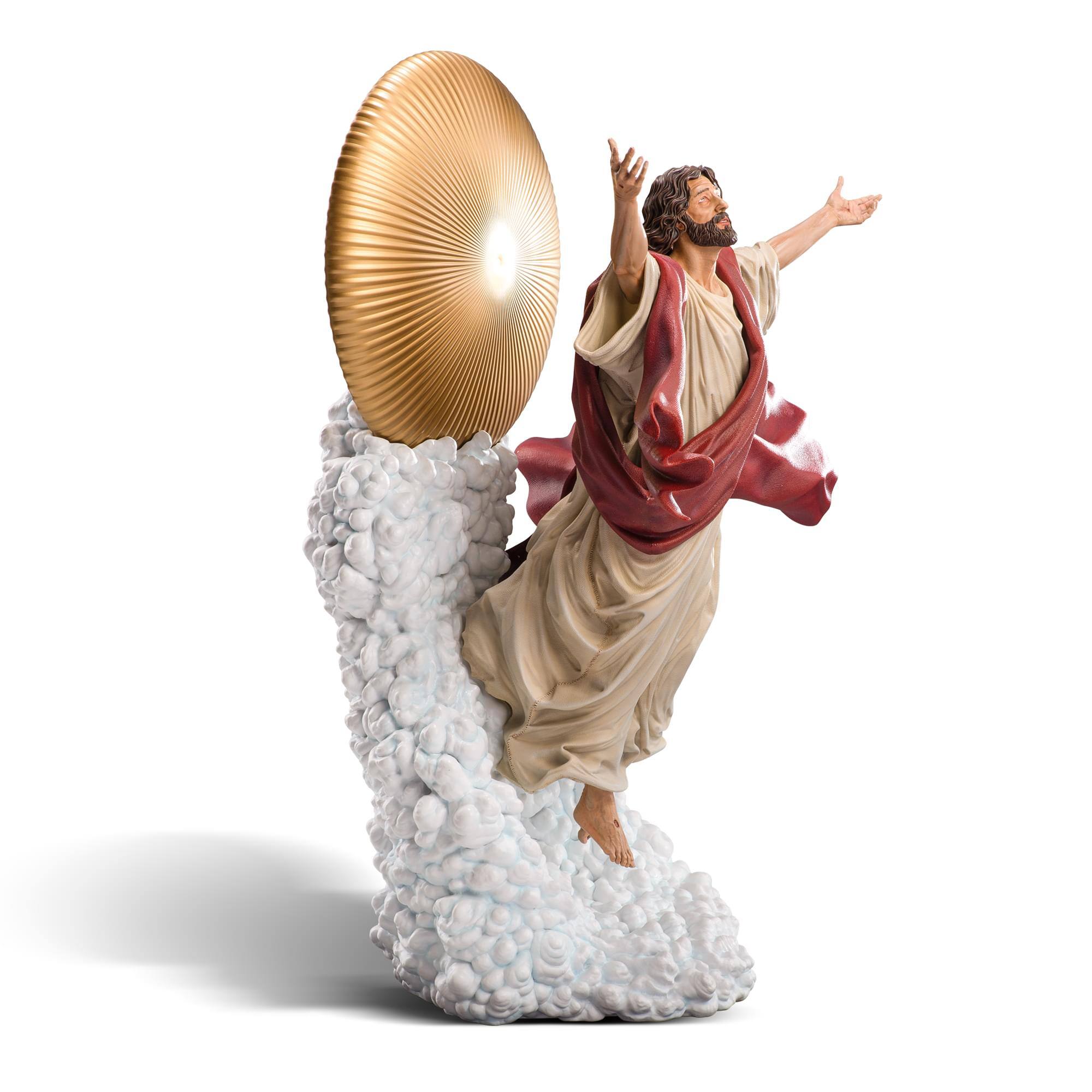 Alt View 10. Toynk - Ascension of Jesus Christ 27-Inch Premium Statue | 1:4 Scale Red Robe Edition - Red.