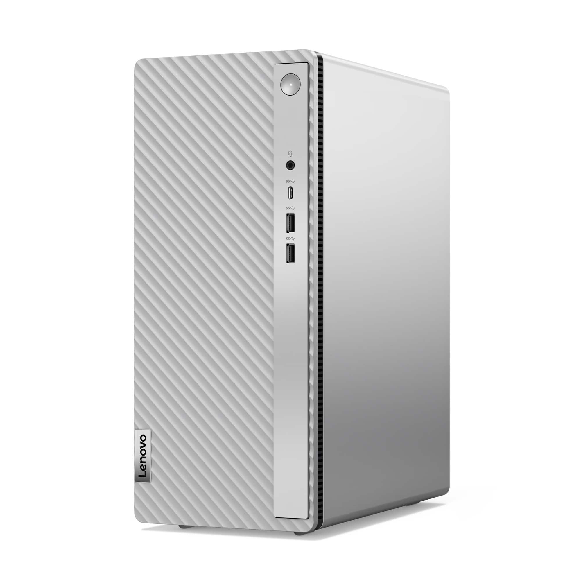 Lenovo - IdeaCentre Tower 14IRR9 Desktop Intel Core i5-14400 16GB 512GB SSD W11H - Cloud Grey