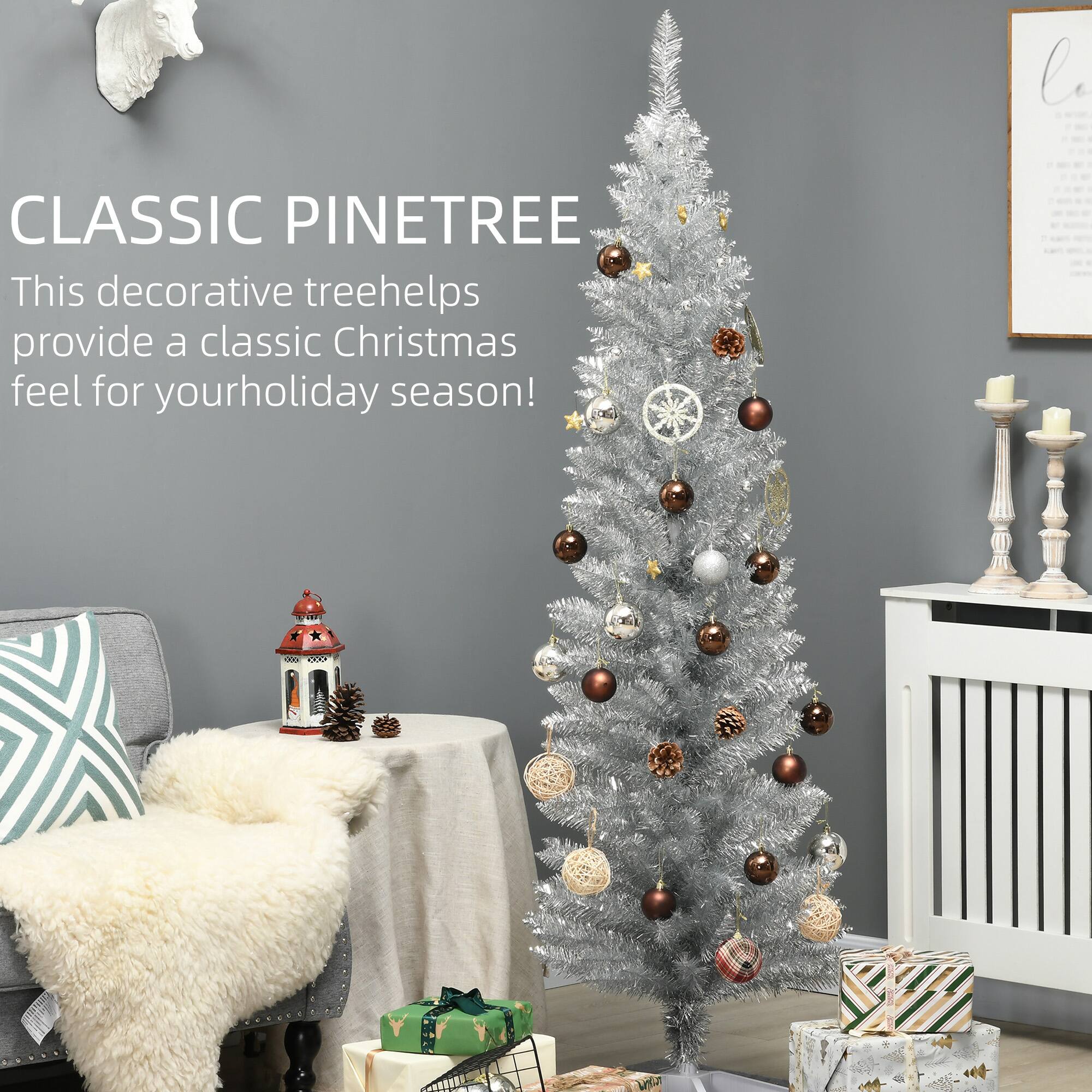 CLASSIC PINETREE

This decorative tree helps provide a classic Christmas feel for your holiday season!