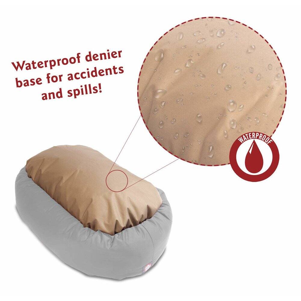 Waterproof denier base for accidents and spills!  
WATERPROOF