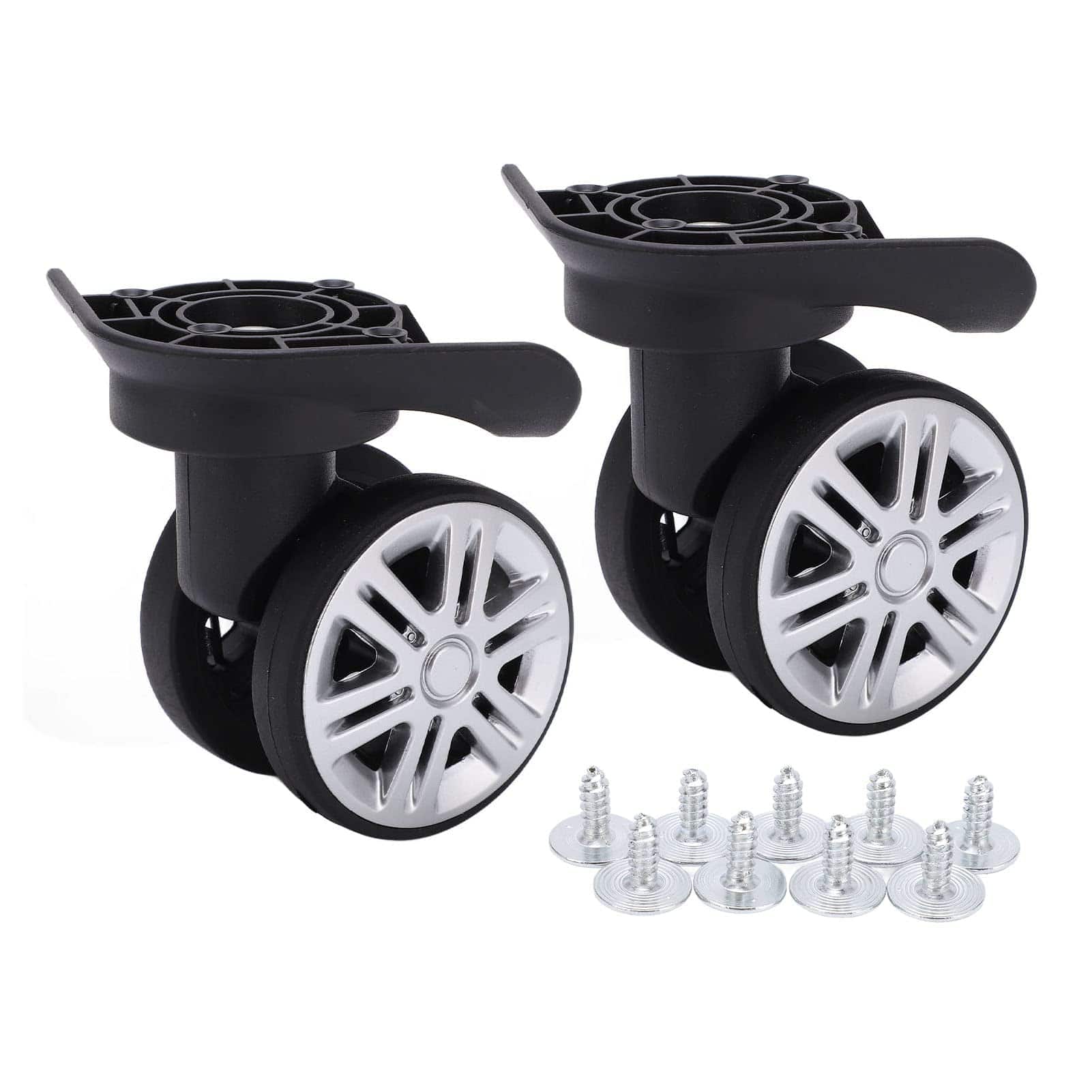 DORLUKFU - 1 Pair Luggage Suitcase Wheels, Trunk Wheels, Luggage Wheel Spare Part Universal Wheel Replacement Luggage Suitcase - defult