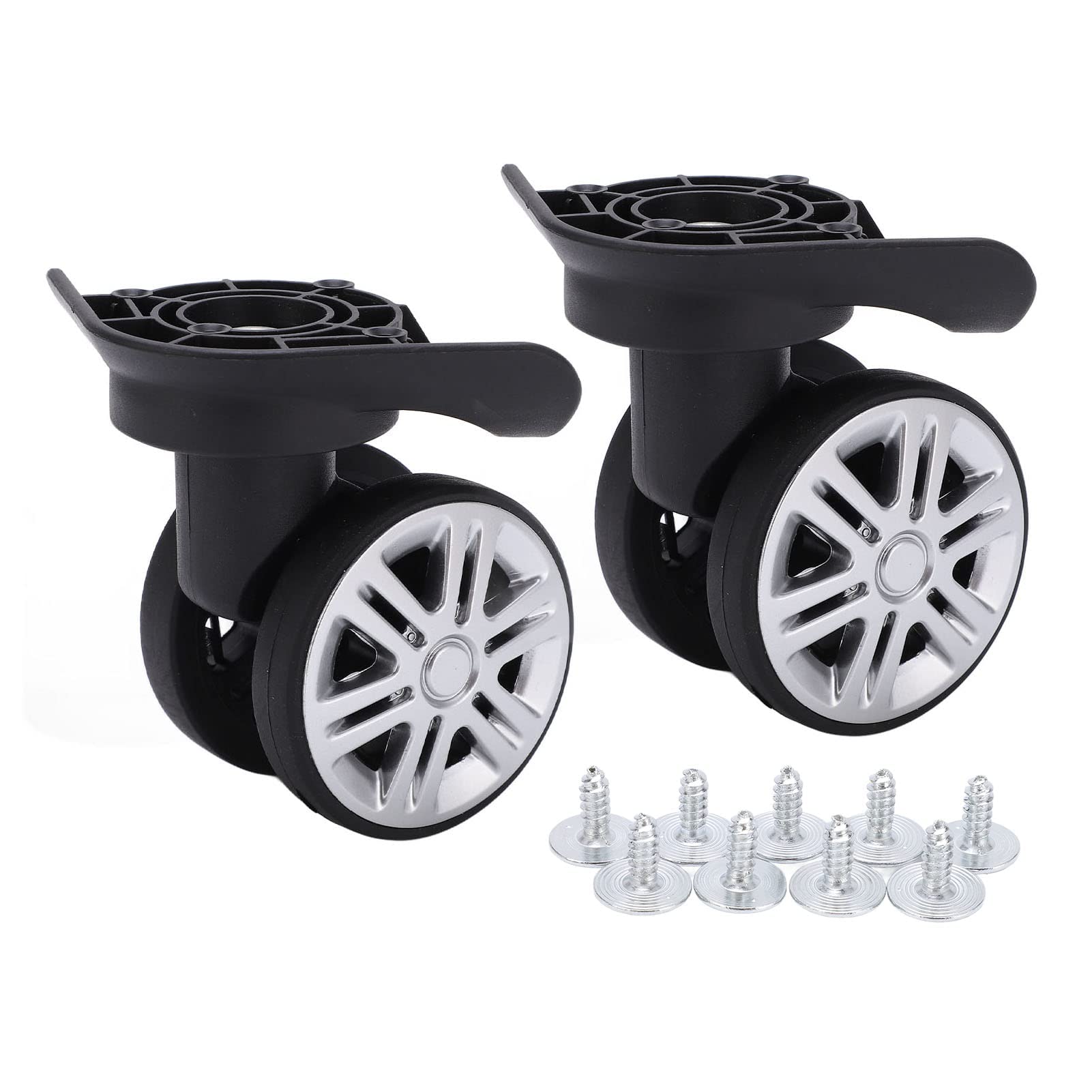 Front. Vulpecula Spade - 1 Pair Luggage Suitcase Wheels, Trunk Wheels, Luggage Wheel Spare Part Universal Wheel Replacement Luggage Suitcase - defult.