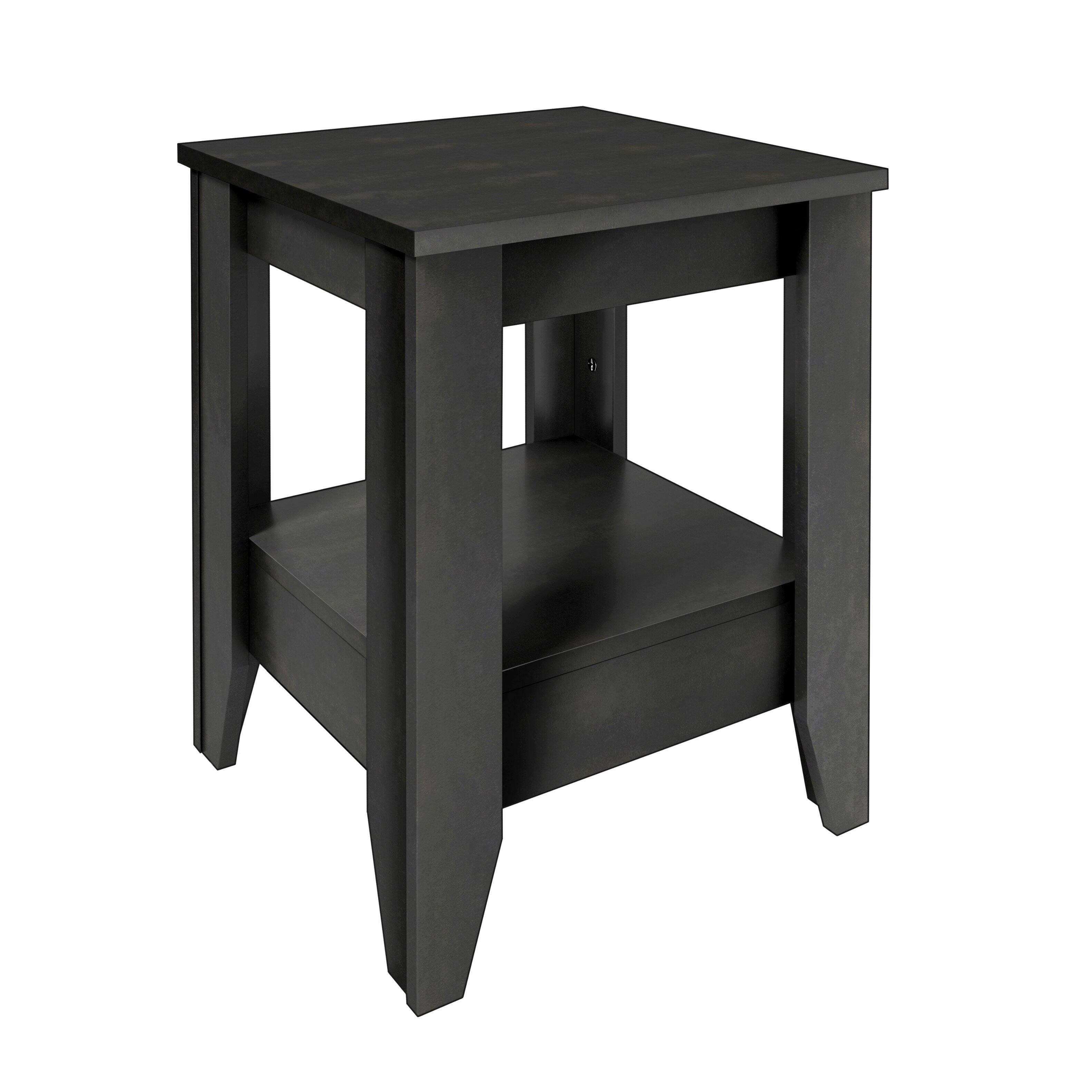 Alt View 2. Boyd Sleep - Boyd Sleep 19.7" Medium Density Fibreboard Prato Classic Nightstand - Black.