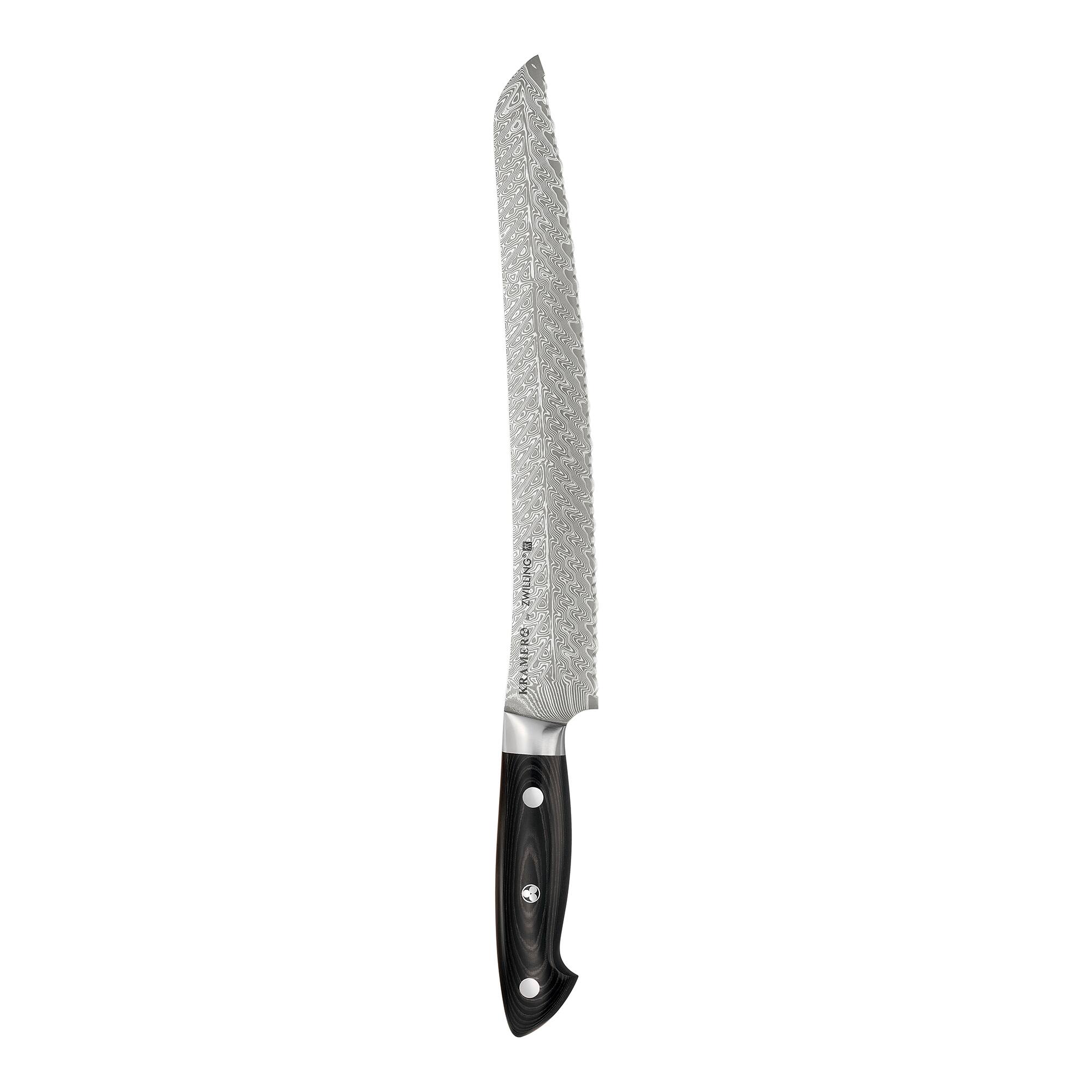 KRAMER by ZWILLING EUROLINE Damascus Collection 9-inch Bread Knife - Black