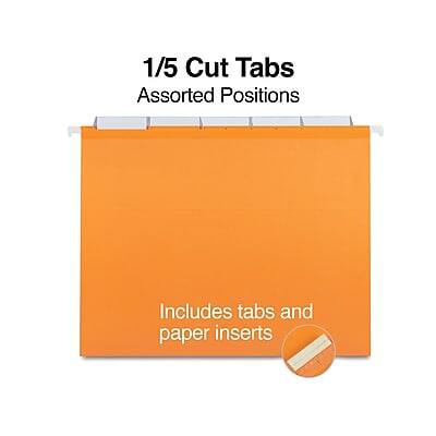 1/5 Cut Tabs  
Assorted Positions  

Includes tabs and paper inserts