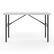 Front. Staples - 4' x 24" Heavy Duty Plastic Folding Table - White Granite.