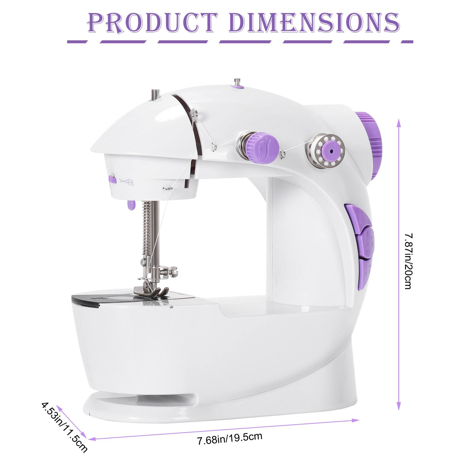 PRODUCT DIMENSIONS  
7.87in/20cm  
4.53in/11.5cm  
5cm  
7.68in/19.5cm