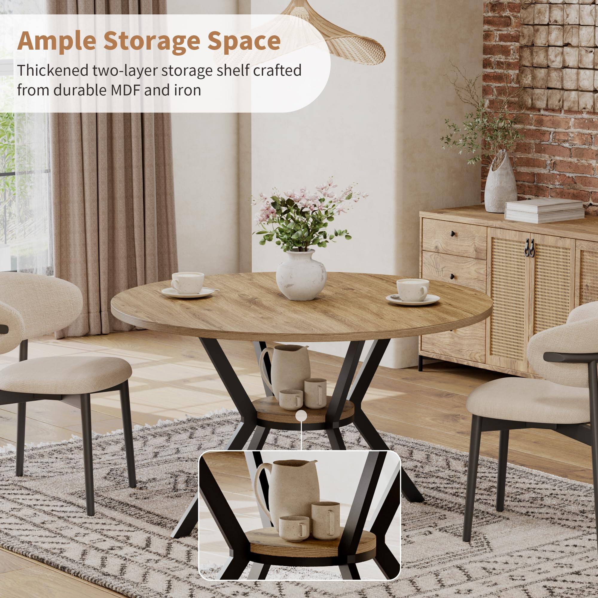 Ample Storage Space

Thickened two-layer storage shelf crafted from durable MDF and iron