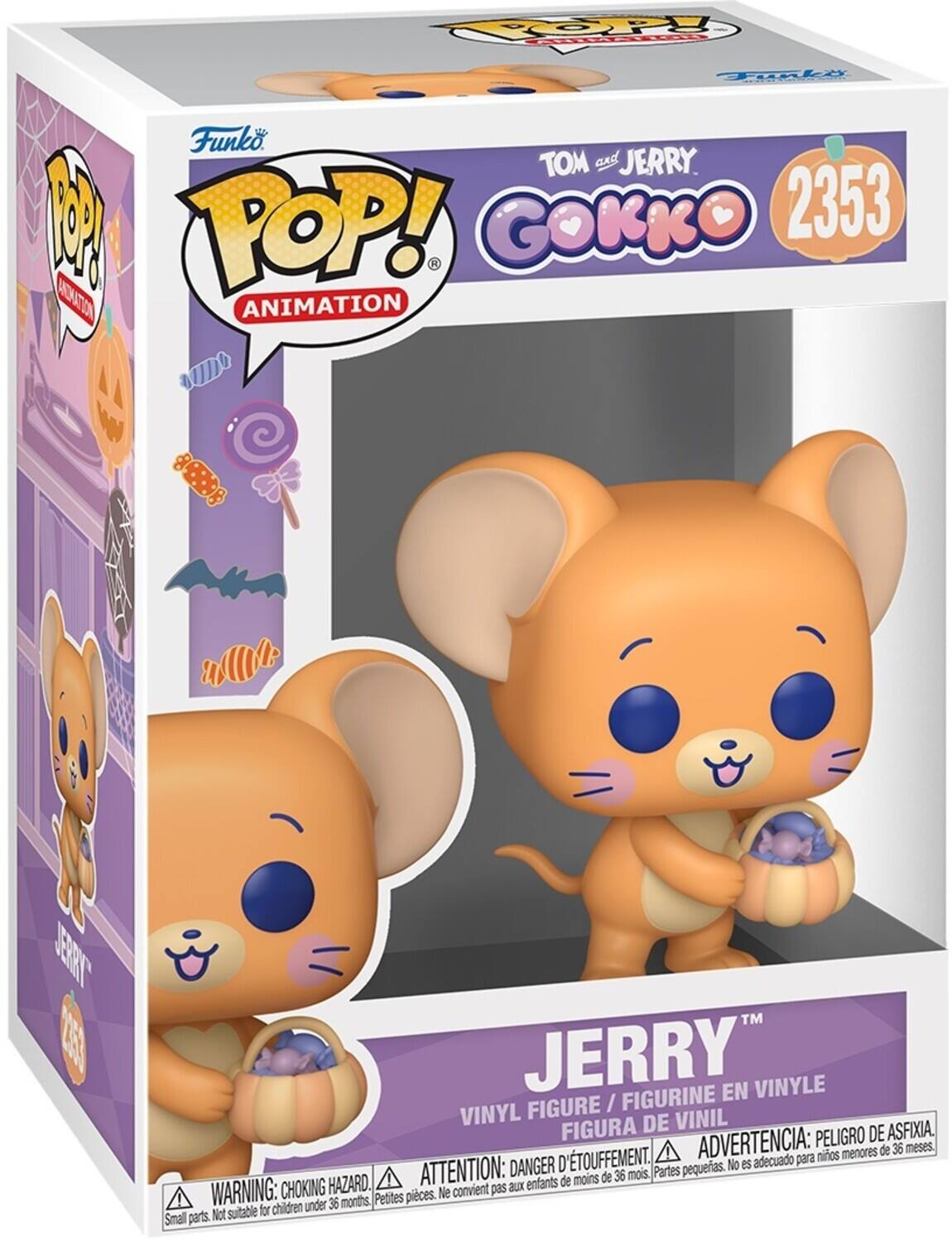 COP FEL TOLA FUNKO TOM and JERRY. 1 POP! GOKKO 2353 ADTON V ANIMATION Ml 1E%A JERRY FIGURINE EN VINYLE FIGURE / VINYL DE VINIL FIGURA ADVERTENCIA: PELIGRO DE ASFIXIA menores de 36 meses. D'TOUFFEMENT. adecuado para niños DANGER pequeñas. No es HAZARD. ATTENTION: enfants de moins de 36 mois. Partes WARNING: CHOKING Ne convient pas aux 36 months Petites pièces. for children under Smal parts Not suitable