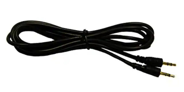 Front. Mars Devices - 2.5MM Male Aux Audio Cable For Headphones And Speakers By Mars Devices - Black.