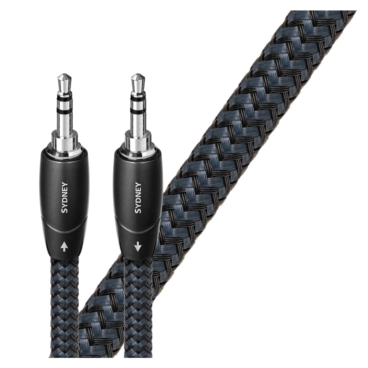 AudioQuest - Sydney 3.5mm to 3.5mm Analog Audio Interconnect Cable - 4.92ft. (1.5m) - Black/Blue