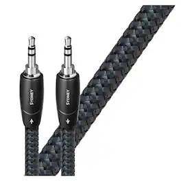 AudioQuest - Sydney 3.5mm to 3.5mm Analog Audio Interconnect Cable - 4.92ft. (1.5m) - Black/Blue