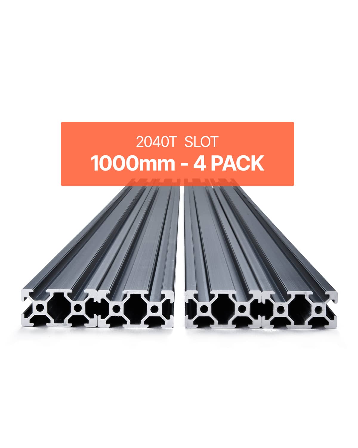 VEVOR - 4PCS 39.4 in (1000mm) T Slot 2040 Aluminum Extrusion Profile, European Standard Anodized Linear Rail, High-Strength - Black price history on PriceWatchPro