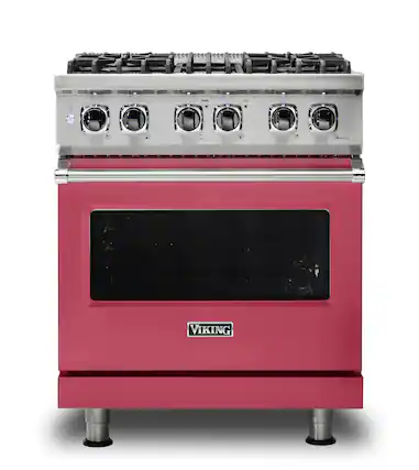 Front. Viking - 30-Inch Dual Fuel Freestanding Range - Valentine.