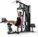 Front. Mikolo - Home Gym Station, Workout Station with 150LBS Weight Stack, Home Gym Equipment for All Body Training. - Black.