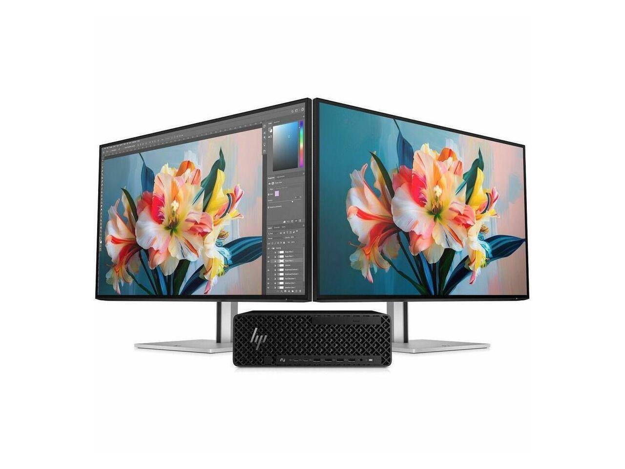 Alt View 3. HP - HP Z2 G1i SFF Desktop Computer U7 265 32GB 1TB SSD W11P BN5N2UTABA - Black.