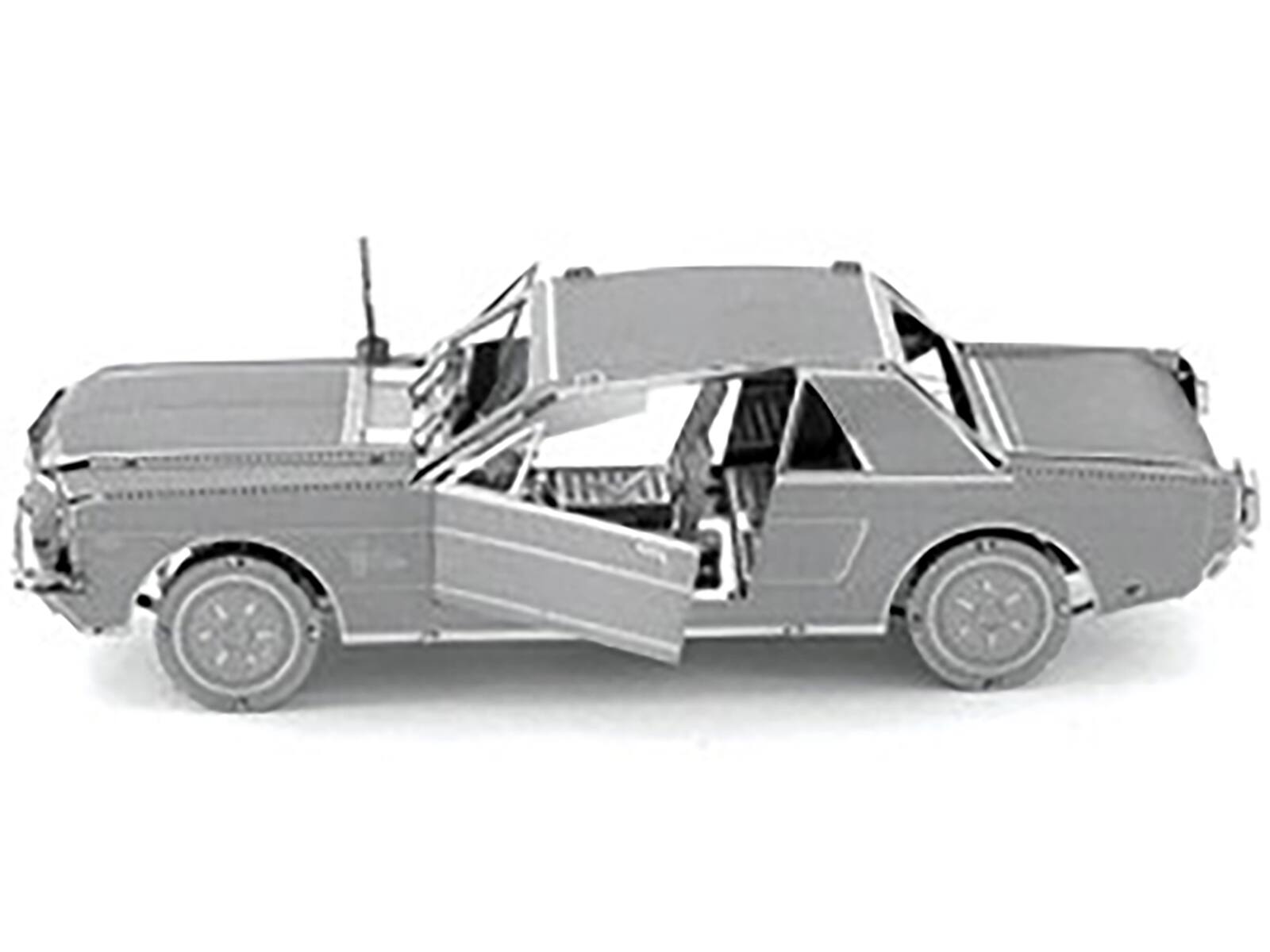 Alt View 1. Metal Earth - Model Kit 1965 Ford Mustang Metal (Moderate Difficulty) Steel Model by Metal Earth.