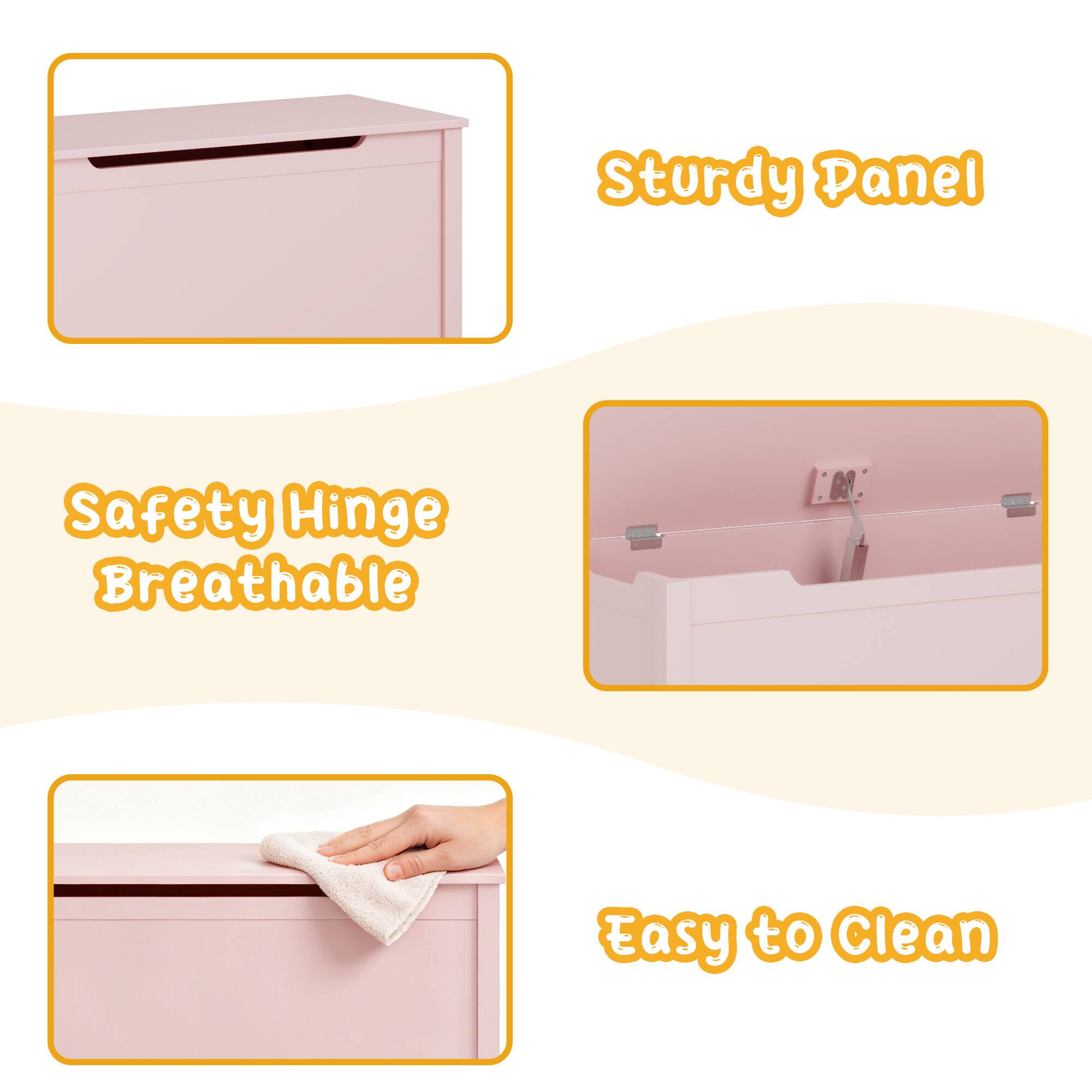 Sturdy Panel  
Safety Hinge Breathable  
Easy to Clean