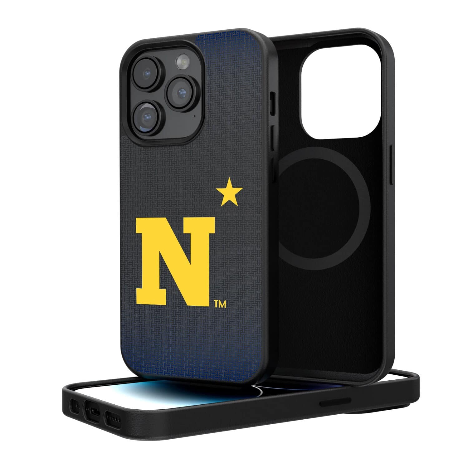 Keyscaper - NCAA - Navy Midshipmen Linen Logo iPhone Magnetic Bump Case - 15 Pro Max - Black price history on PriceWatchPro