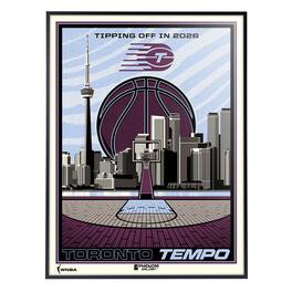 Phenom Gallery - Toronto Tempo 18" x 24" Deluxe Framed Serigraph Print - Multicolor