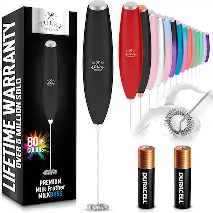 Sure, here is the corrected and grouped text from the image:
---
**ZULAY KITCHEN**
**LIFETIME WARRANTY**
**OVER 5 MILLION SOLD**
**80+ COLORS**
**PREMIUM Milk Frother**
**MILKBOSS**
**DURACELL**
**DURACELL**
---
**EST. 2015**
**ZULAY KITCHEN**
**EST. 2015**
**ZULAY KITCHEN**
---
**ZULAY KITCHEN**
**EST. 2015**
**ZULAY KITCHEN**
---
**ZULAY KITCHEN**
**EST. 2015**
**ZULAY KITCHEN**
---
**ZULAY KITCHEN**
**EST. 2015**
**ZULAY KITCHEN**
---
**ZULAY KITCHEN**
**EST. 2015**
**ZULAY KITCHEN**
---
**ZULAY KITCHEN**
**EST. 2015**
**ZULAY KITCHEN**
---
**ZULAY KITCHEN**
**EST. 2015**
**ZULAY