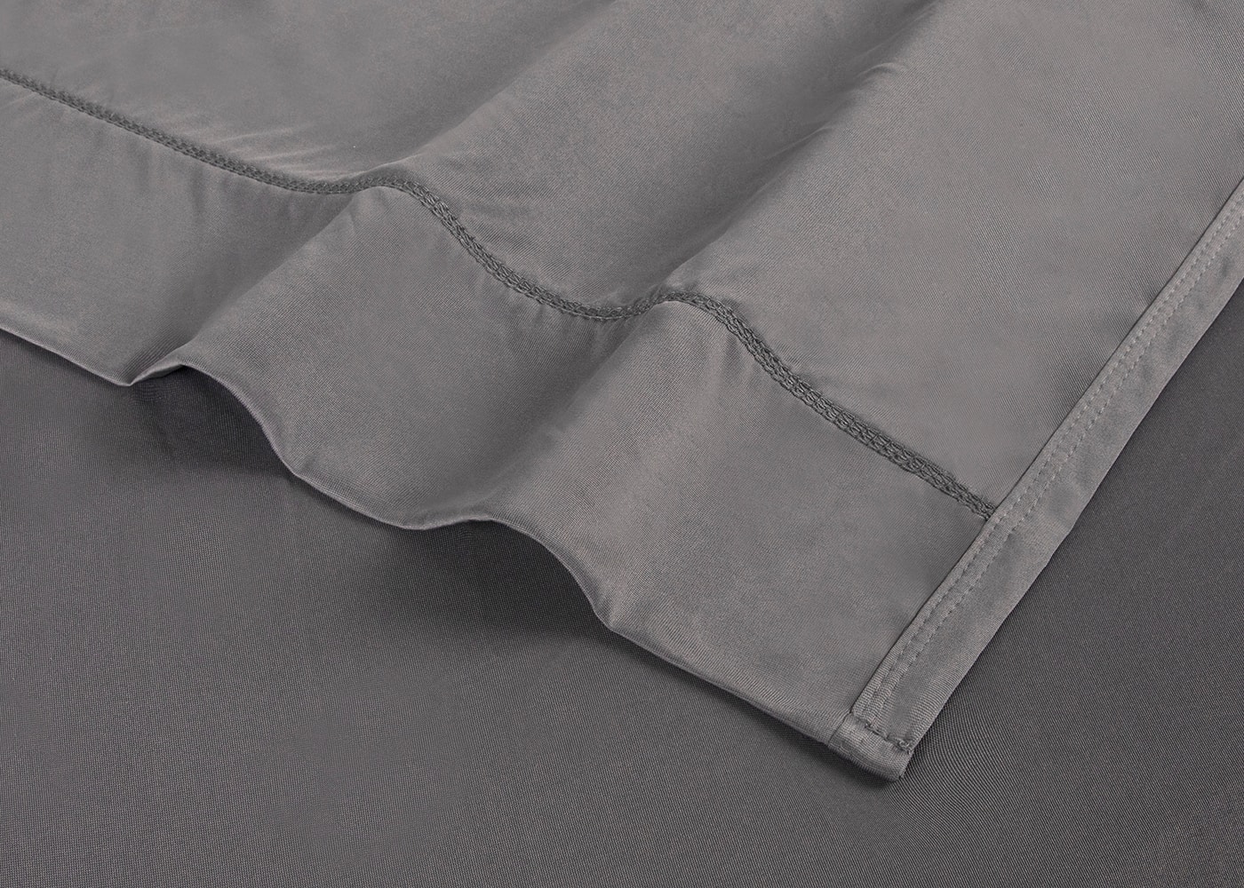 Left. Bedgear - Dri-Tec Moisture-Wicking Sheet Sets- Full - Gray.