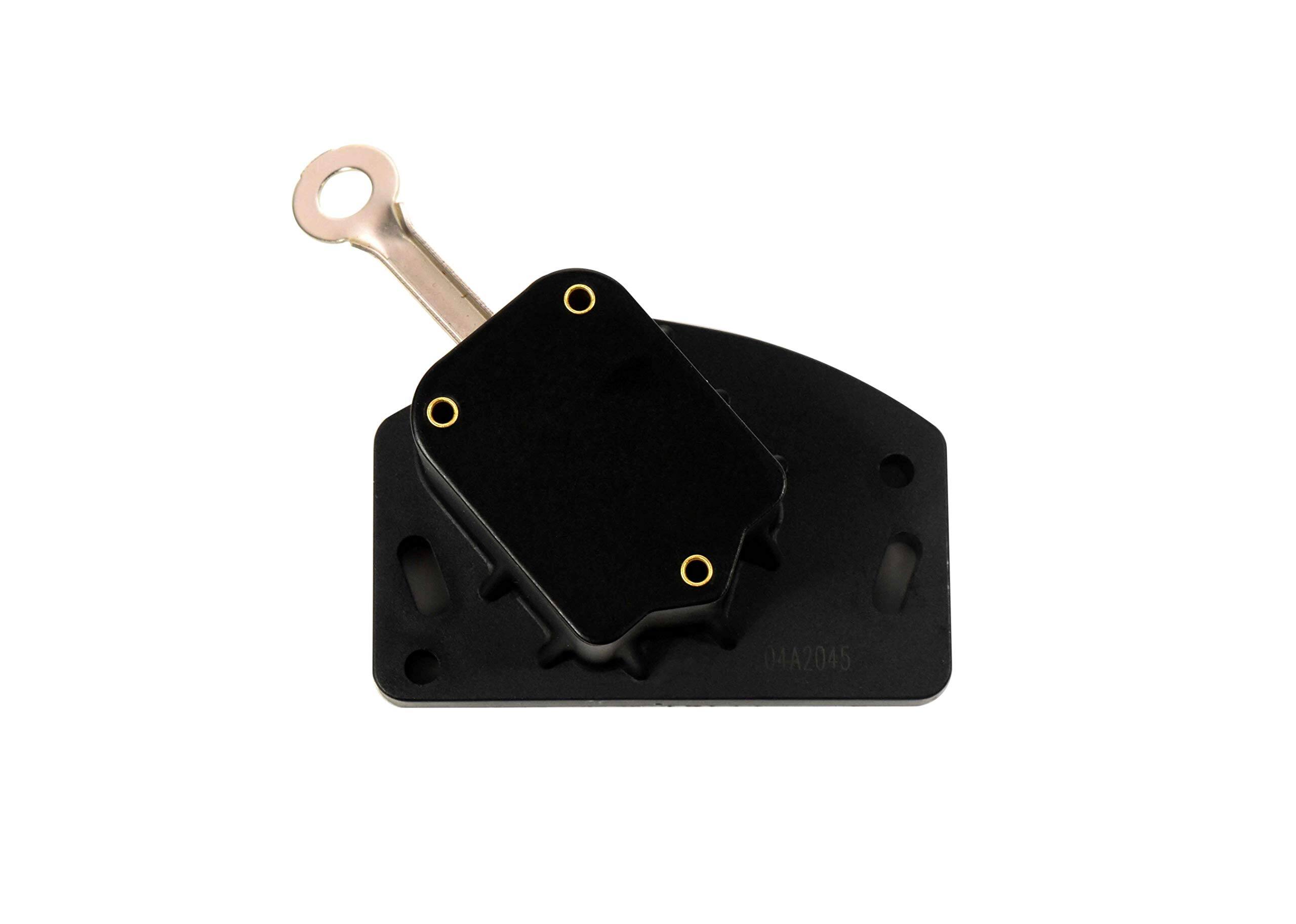 Angle. HQRP - Pedestal Sump Float Switch with Metal Arm - UL Listed - for Superior 99100, Everbilt, Wayne, Craftsman - black.