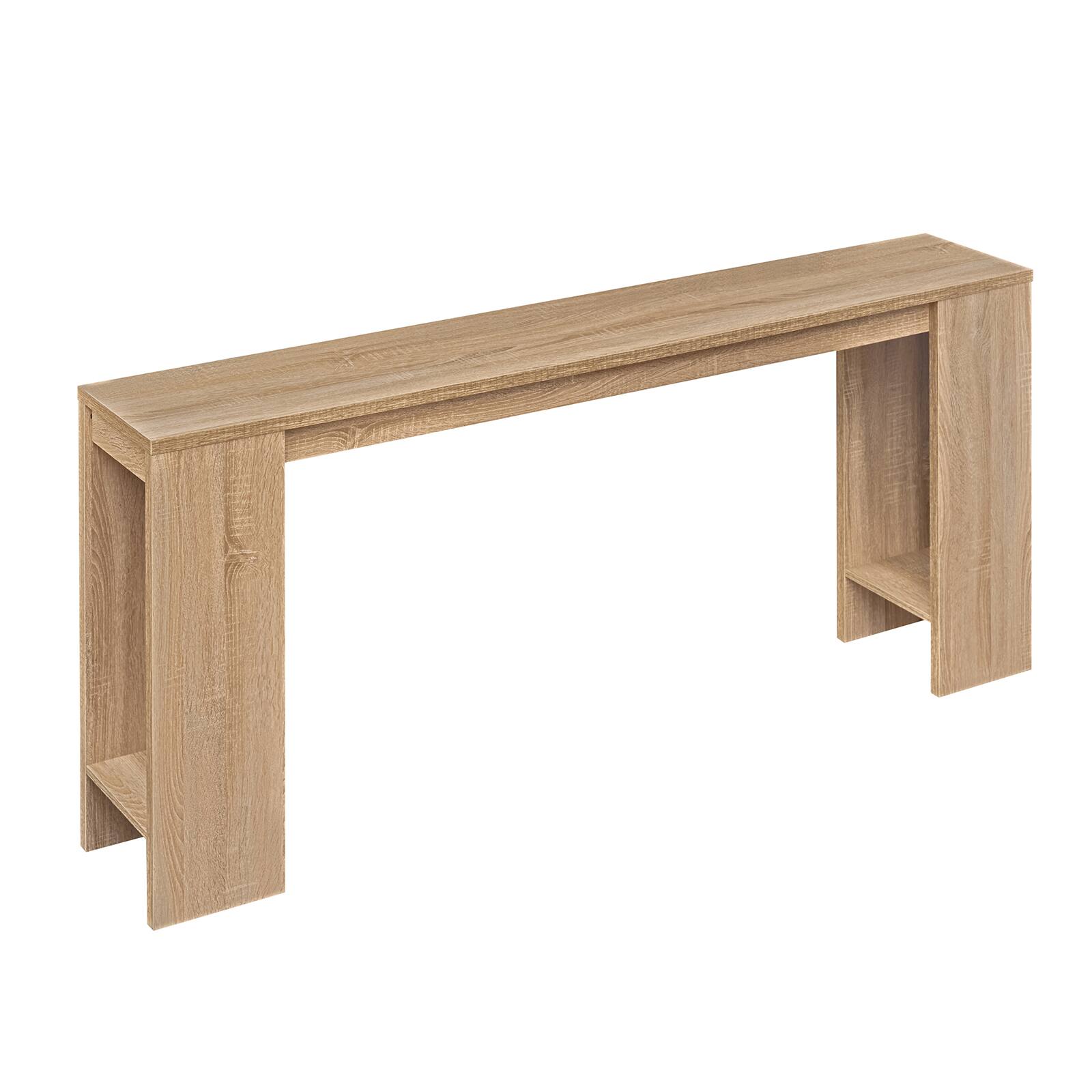 Alt View 9. Costway - Costway 71 Inches Long Console Table, Farmhouse Entryway Table ,Wooden Narrow Sofa Table - Natural.