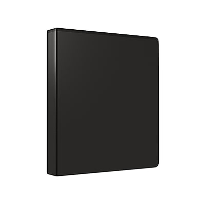 Front. Staples - 1" 3-Ring View Binders, 12/Pack - Black.