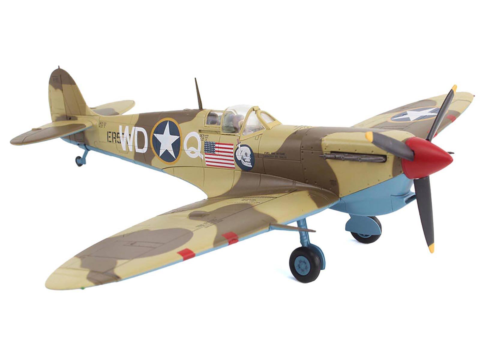 Alt View 4. Hobby Master - Supermarine Spitfire Mk.Vb Trop Fighter Aircraft Mediterranean Allied Coastal Air Force 1/48 Diecast Model Hobby Master.