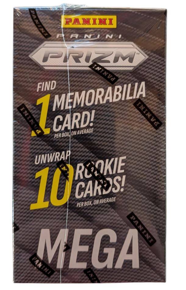 PANINI PRIZM  
FIND 1 MEMORABILIA CARD!  
PER BOX, ON AVERAGE  
UNWRAP 10 ROOKIE CARDS!  
PER BOX, ON AVERAGE  
MEGA