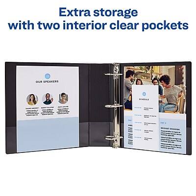 Extra storage with two interior clear pockets

OUR SPEAKERS
- [Name]
  [Title]
  [Company]
- [Name]
  [Title]
  [Company]
- [Name]
  [Title]
  [Company]

SCHEDULE
- [Date]
  [Time]
  [Event/Session]
- [Date]
  [Time]
  [Event/Session]
- [Date]
  [Time]
  [Event/Session]