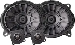 MB Quart - Tuned 8 x 10 inch 2-Way Car Speaker with Fiber Cones (Pair) - Black - Front_Zoom