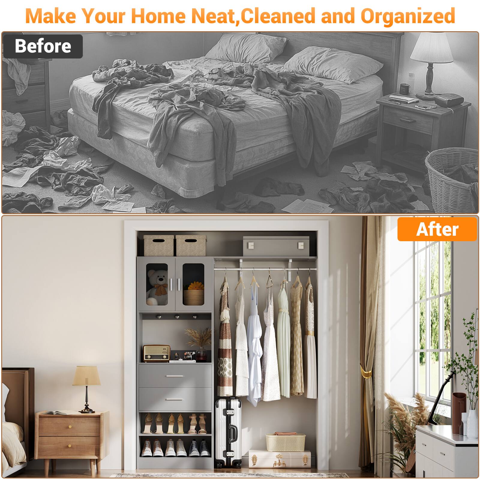 Make Your Home Neat, Cleaned and Organized

Before

After