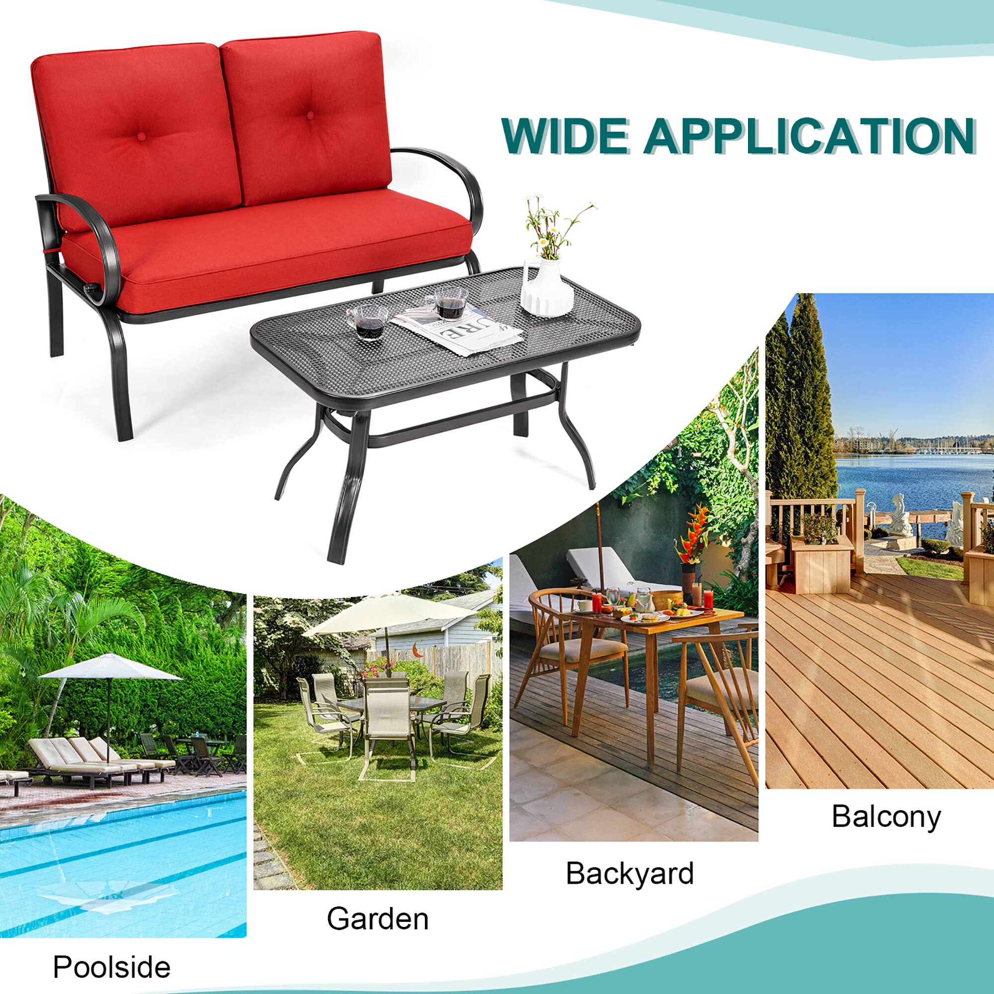 WIDE APPLICATION
Poolside
Garden
Backyard
Balcony