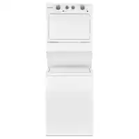 Whirlpool - 3.5 Cu. Ft. Top Load Washer and 5.9 Cu. Ft. Electric Dryer with Dual Action Agitator - White - Front_Zoom
