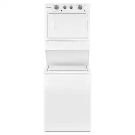 Whirlpool - 3.5 Cu. Ft. Top Load Washer and 5.9 Cu. Ft. Electric Dryer with Dual Action Agitator - White