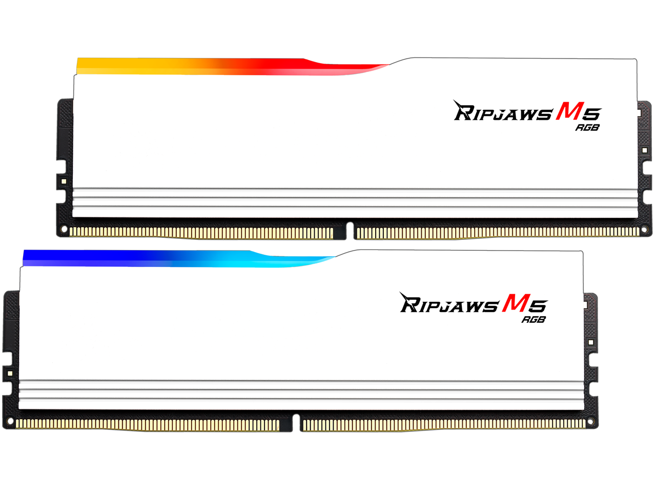 G.SKILL - Ripjaws M5 RGB Series 32GB (2 x 16GB) 288-Pin PC RAM DDR5 6000 (PC5 48000) Desktop Memory - White