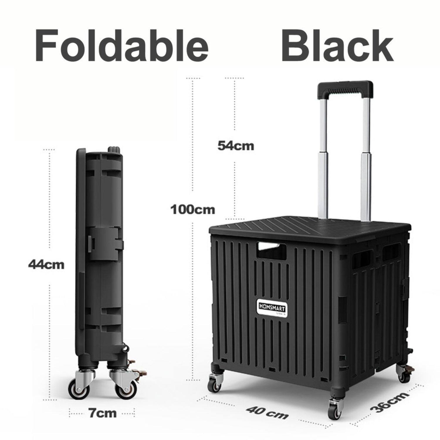 Foldable Black  
54cm  
100cm  
44cm  
7cm  
40 cm  
36cm